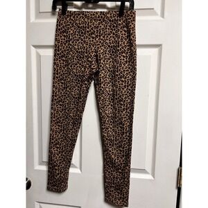 Thereabouts Girls XL 16 Leopard Print Leggings Brown Tan Animal Print Stretch